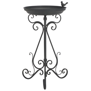 Safavieh Ashlan  Iron Bird Baths in Black