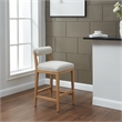 Safavieh Oaklie Wood  Counterstool in Taupe / Natural