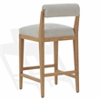 Safavieh Oaklie Wood  Counterstool in Taupe / Natural