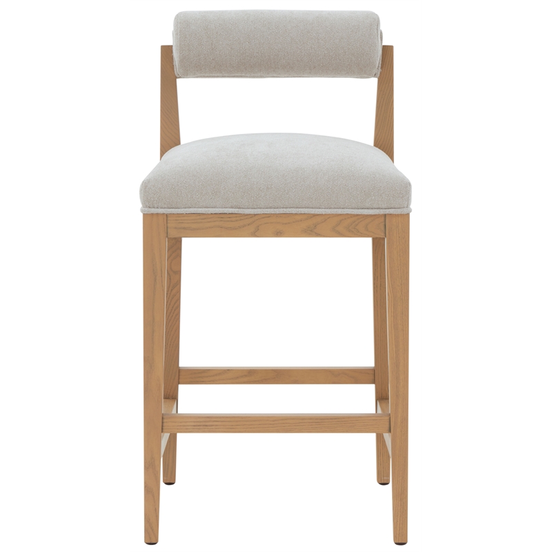Safavieh Oaklie Wood  Counterstool in Taupe / Natural