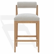 Safavieh Oaklie Wood  Counterstool in Taupe / Natural