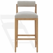 Safavieh Oaklie Wood Barstool in Taupe / Natural