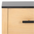Safavieh Abbianna Wood and Steel Nightstand in Natural / Black