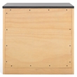 Safavieh Abbianna Wood and Steel Nightstand in Natural / Black