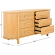 Safavieh Darrynn Pine Wood Dresser in Natural