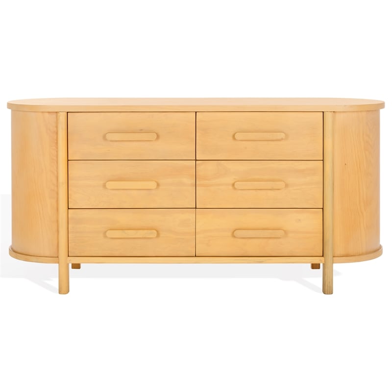 Safavieh Darrynn Pine Wood Dresser in Natural