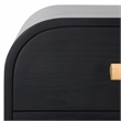 Safavieh Peterson Pine Wood Dresser in Black / Natural