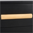 Safavieh Peterson Pine Wood Dresser in Black / Natural