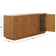 Safavieh Benedict Pine Wood Sideboard in Natural