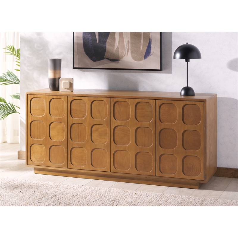 Safavieh Benedict Pine Wood Sideboard in Natural