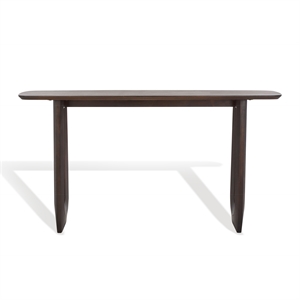 Safavieh Cassiette Wood and Steel  Console Table in Walnut