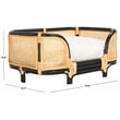 Safavieh Timo Rattan and Cotton Pet Accessories in Beige /  Black
