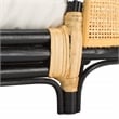 Safavieh Timo Rattan and Cotton Pet Accessories in Beige /  Black