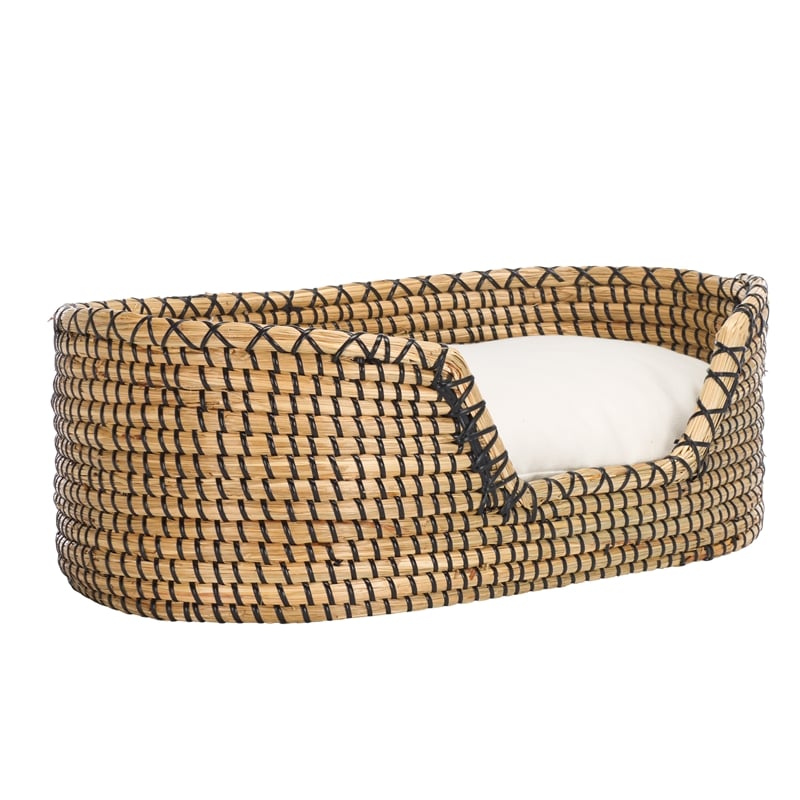 Safavieh Sarge Seagrass and Cotton  Pet Accessories in Beige / Natural