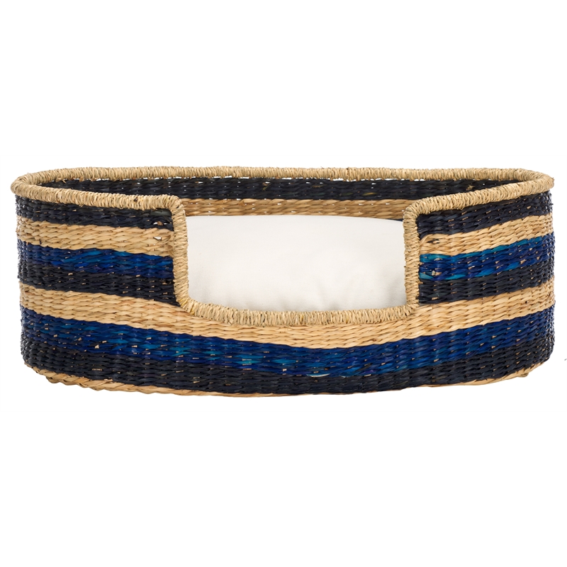 Safavieh Elyon Seagrass Pet Accessories in Beige / Natural / Black /Blue
