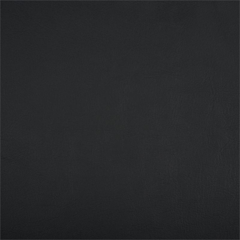 Safavieh Phylis Oak Wood  and Leather Accent Chair in Black / Brown