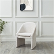 Safavieh Kagan Wood and Chenille Dining Chair in Cream