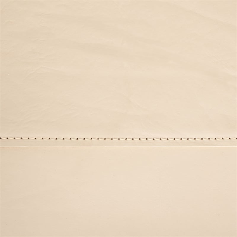 Safavieh Culkin Mahogany and Leather Accent Chair in Black / White