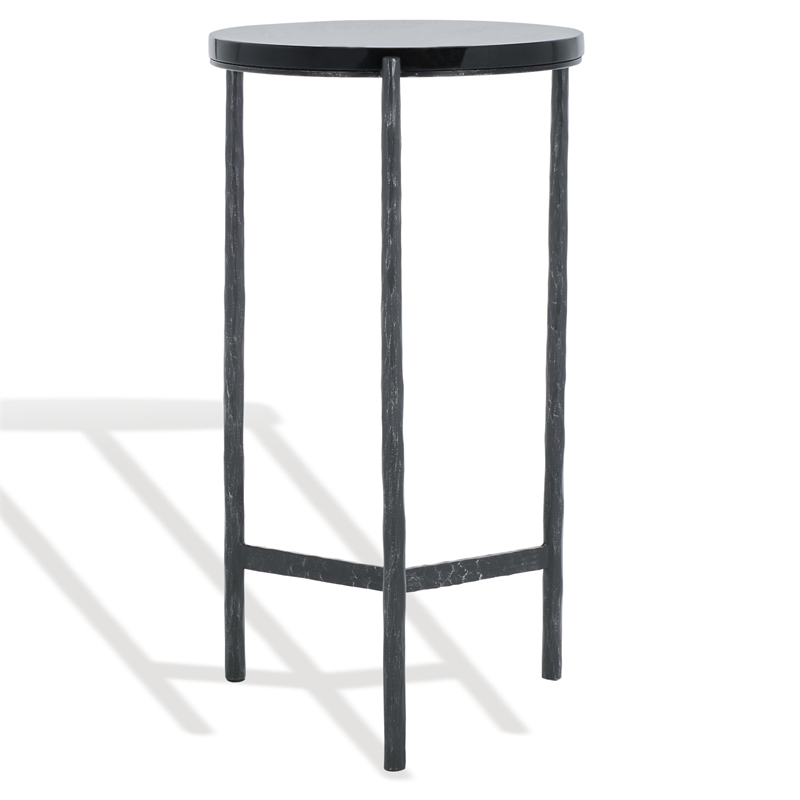Safavieh Marylou Iron Drink Table in Black / Black