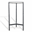 Safavieh Marylou Iron  Drink Table in Black / White