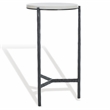 Safavieh Marylou Iron  Drink Table in Black / White