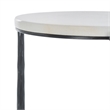 Safavieh Marylou Iron  Drink Table in Black / White