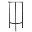Safavieh Marylou Iron  Drink Table in Black / White