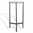 Safavieh Marylou Iron  Drink Table in Black / White