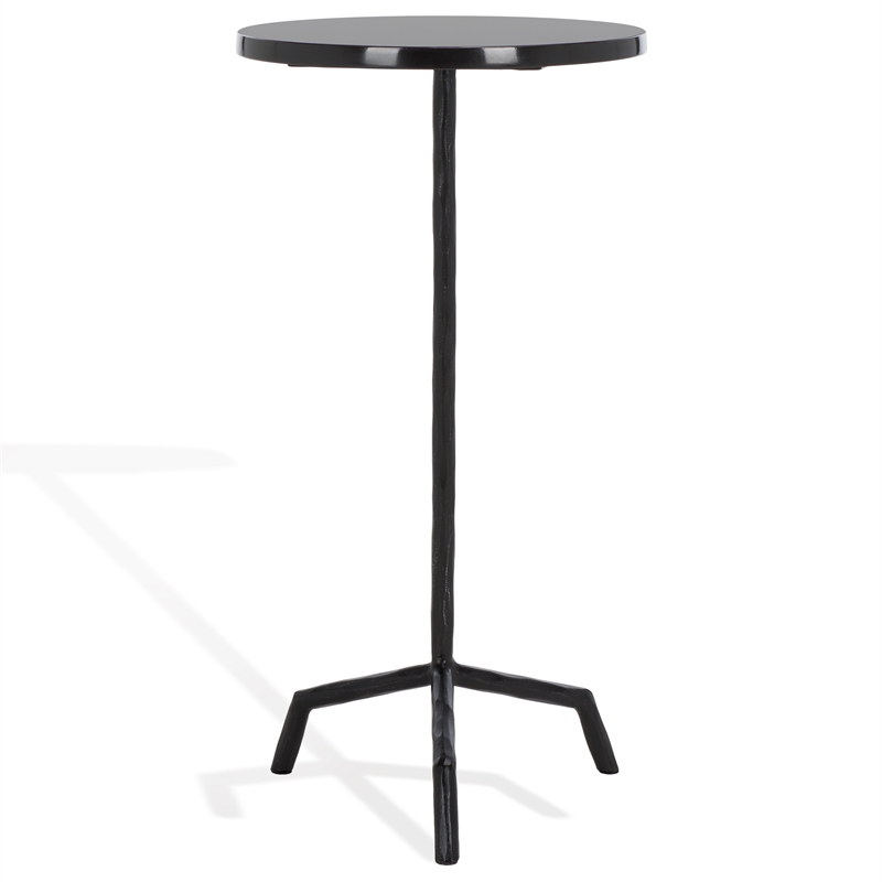 Safavieh Fabrianna Iron Drink Table in Black / Black