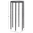 Safavieh Galvin  Iron Drink Table in Black / Black