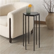 Safavieh Galvin  Iron Drink Table in Black / Black