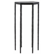 Safavieh Galvin  Iron Drink Table in Black / Black