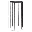 Safavieh Galvin Iron Drink Table in Black / White
