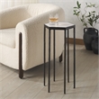 Safavieh Galvin Iron Drink Table in Black / White
