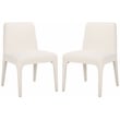 Safavieh Derrick Birch and Steel Dining Chair in Ivory