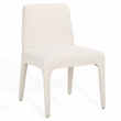 Safavieh Derrick Birch and Steel Dining Chair in Ivory