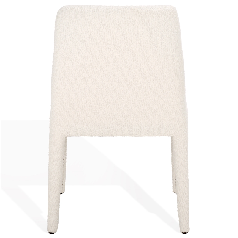 Safavieh Derrick Birch and Steel Dining Chair in Ivory