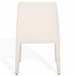 Safavieh Derrick Birch and Steel Dining Chair in Ivory