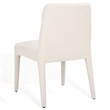 Safavieh Derrick Birch and Steel Dining Chair in Ivory