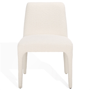Safavieh Derrick Birch and Steel Dining Chair in Ivory