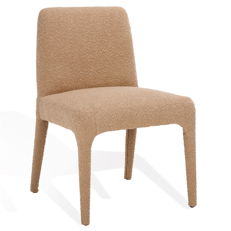 Safavieh Derrick  Birch and Steel  Dining Chair in Oatmeal