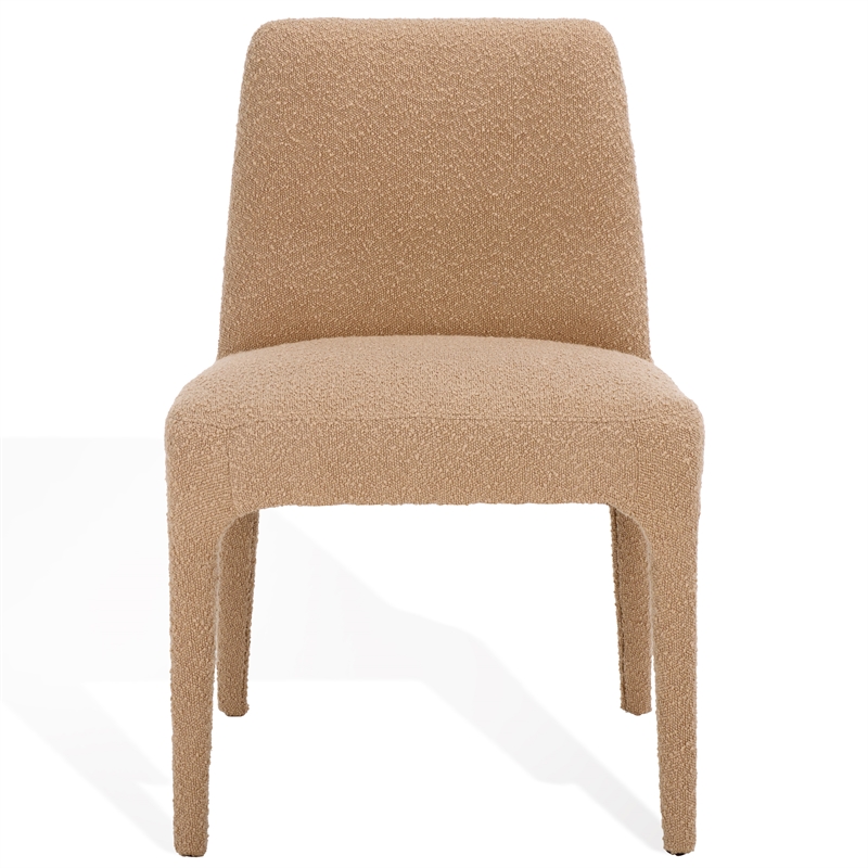 Safavieh Derrick  Birch and Steel  Dining Chair in Oatmeal