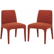 Safavieh Derrick  Birch and Steel  Dining Chair in Rust