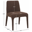 Safavieh Derrick Birch and Steel  Dining Chair in Brown