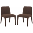 Safavieh Derrick Birch and Steel  Dining Chair in Brown