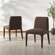 Safavieh Derrick Birch and Steel  Dining Chair in Brown