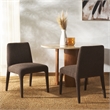 Safavieh Derrick Birch and Steel  Dining Chair in Brown