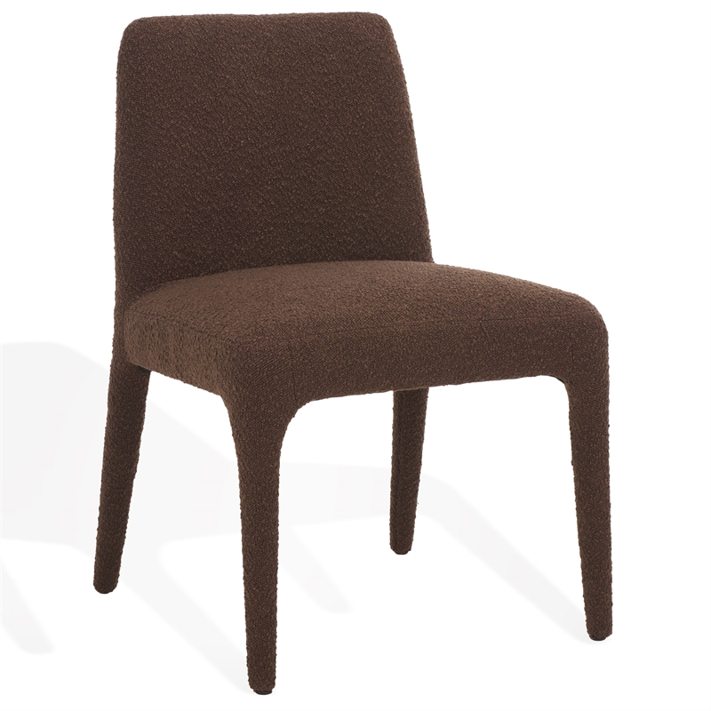 Safavieh Derrick Birch and Steel  Dining Chair in Brown