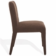 Safavieh Derrick Birch and Steel  Dining Chair in Brown