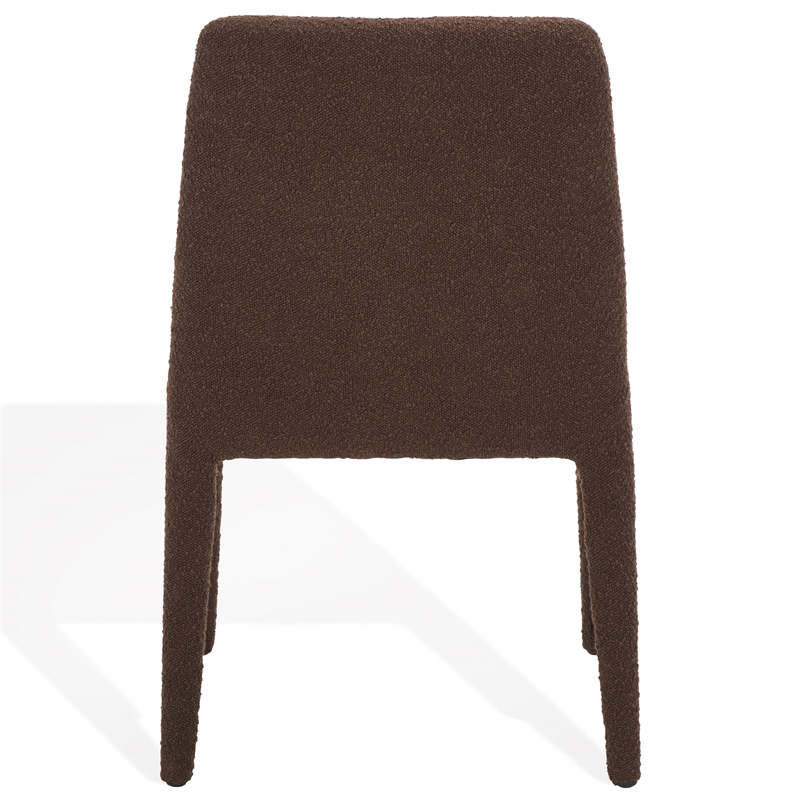 Safavieh Derrick Birch and Steel  Dining Chair in Brown